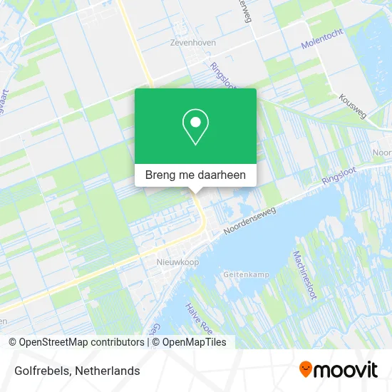 Golfrebels kaart