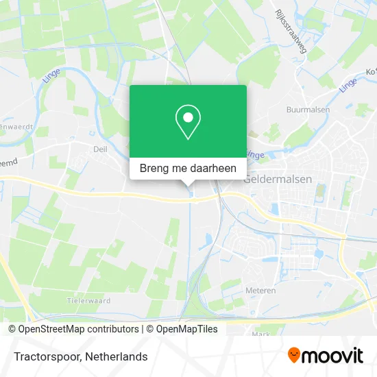 Tractorspoor kaart