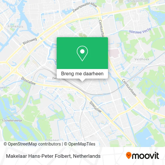Makelaar Hans-Peter Folbert kaart