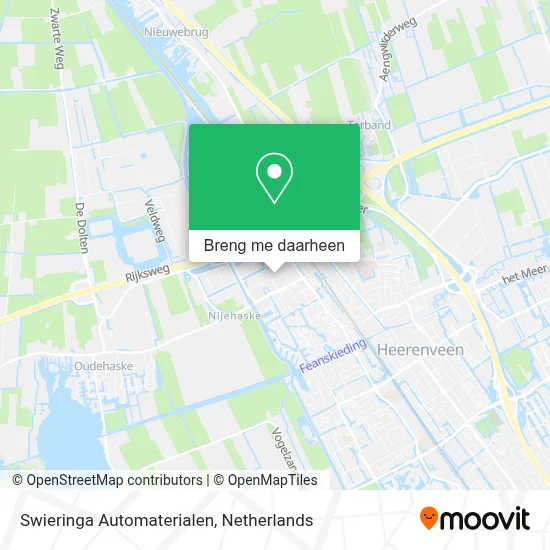 Swieringa Automaterialen kaart
