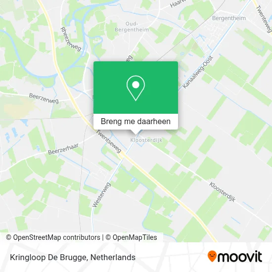 Kringloop De Brugge kaart