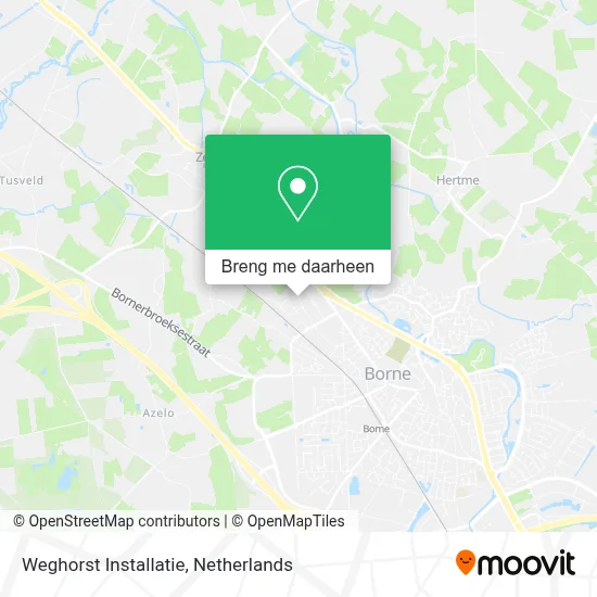 Weghorst Installatie kaart
