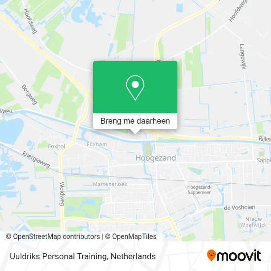Uuldriks Personal Training kaart