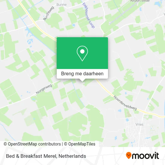 Bed & Breakfast Merel kaart