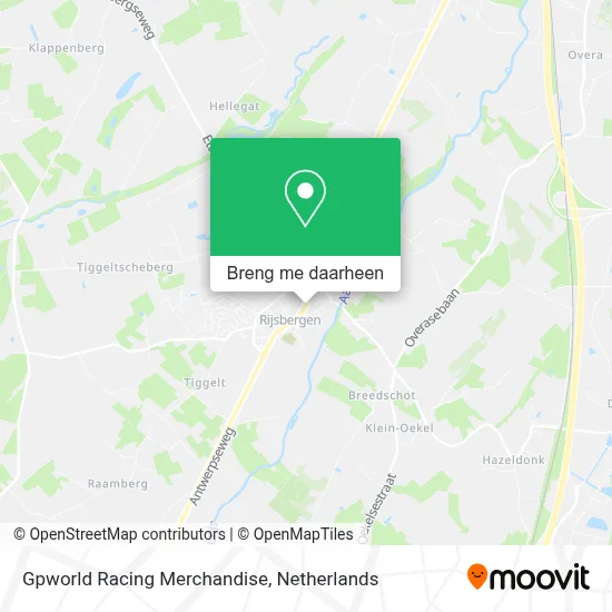 Gpworld Racing Merchandise kaart