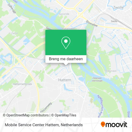 Mobile Service Center Hattem kaart