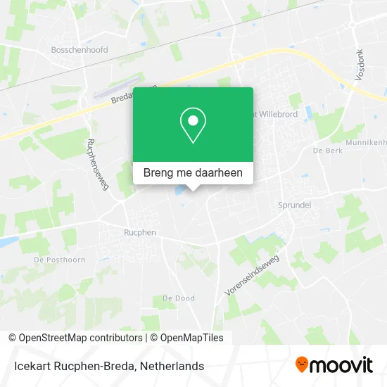 Icekart Rucphen-Breda kaart