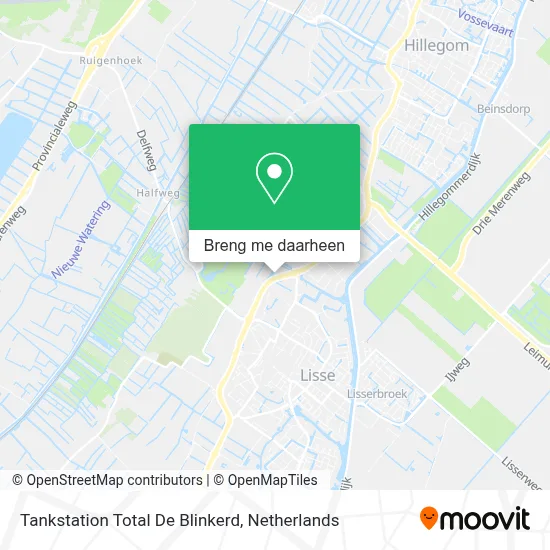 Tankstation Total De Blinkerd kaart