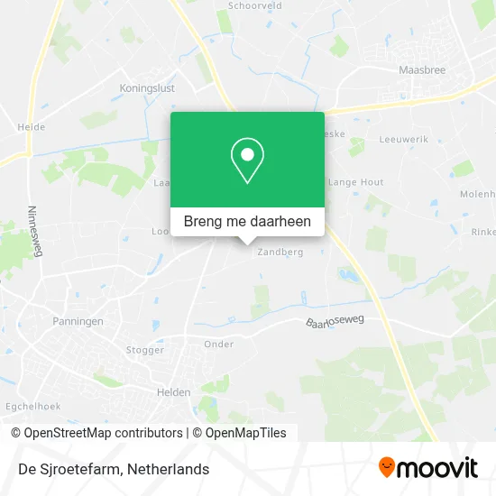 De Sjroetefarm kaart