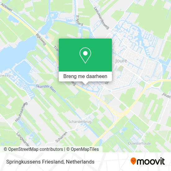 Springkussens Friesland kaart