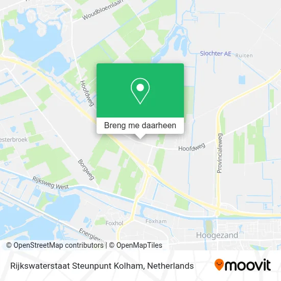 Rijkswaterstaat Steunpunt Kolham kaart