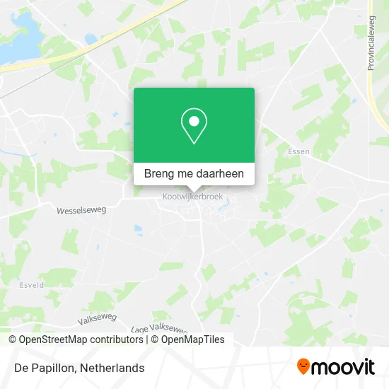 De Papillon kaart