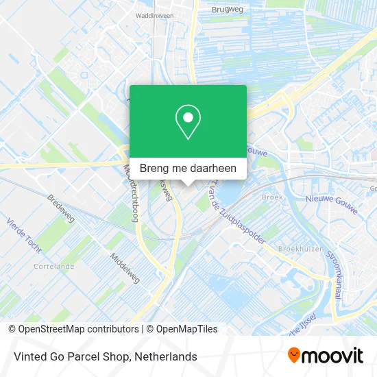 Vinted Go Parcel Shop kaart