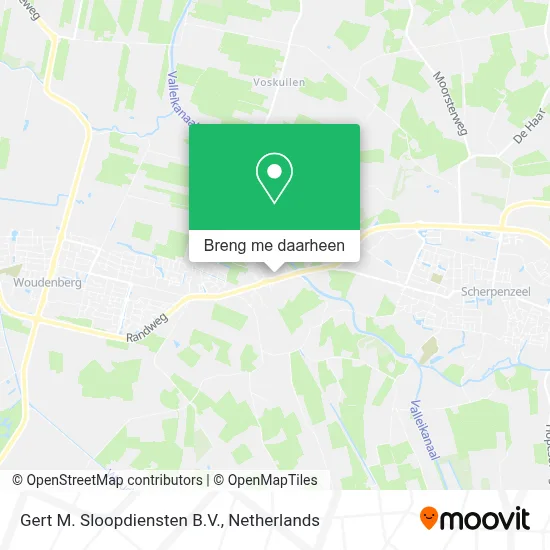 Gert M. Sloopdiensten B.V. kaart