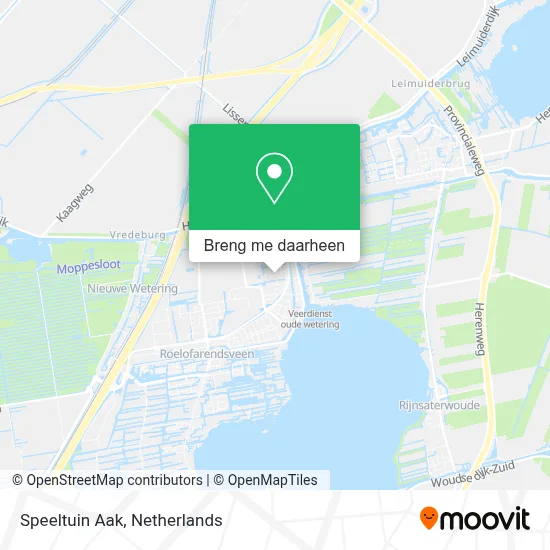 Speeltuin Aak kaart