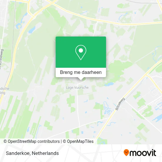 Sanderkoe kaart