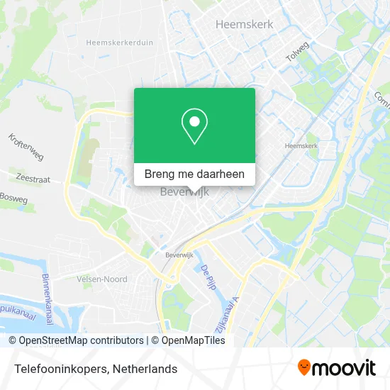 Telefooninkopers kaart