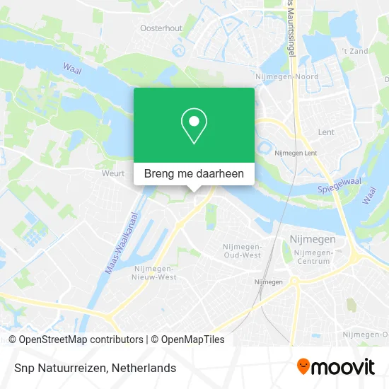 Snp Natuurreizen kaart