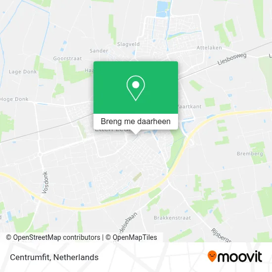 Centrumfit kaart