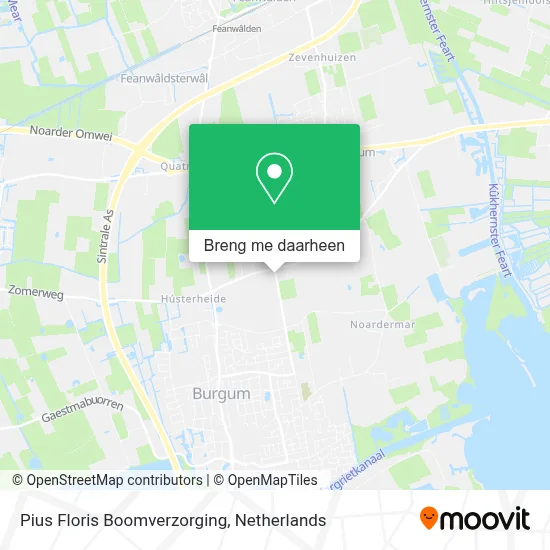 Pius Floris Boomverzorging kaart