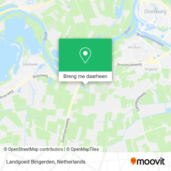 Landgoed Bingerden kaart
