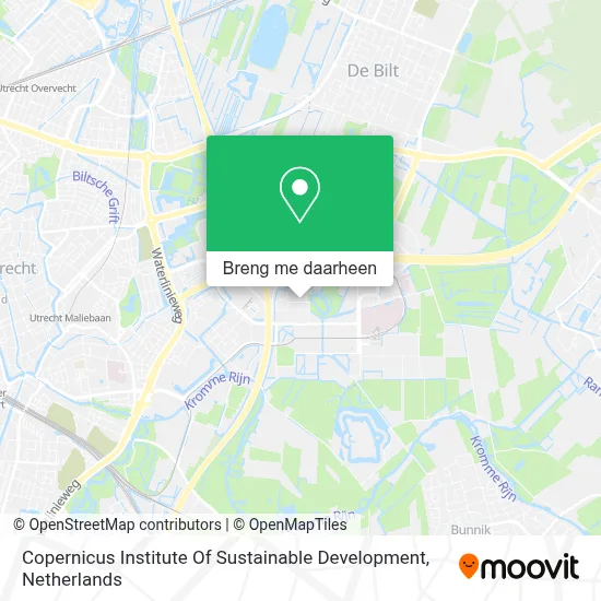 Copernicus Institute Of Sustainable Development kaart
