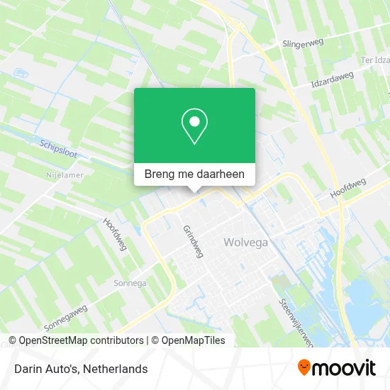 Darin Auto's kaart