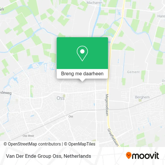 Van Der Ende Group Oss kaart