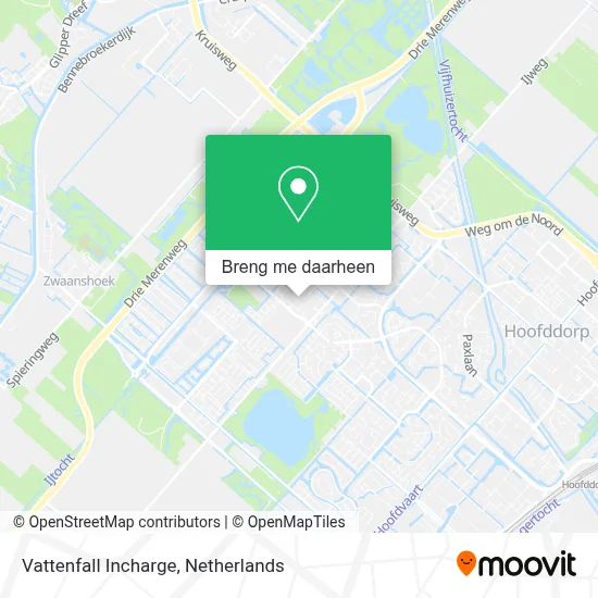 Vattenfall Incharge kaart
