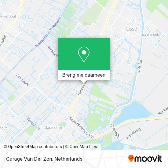 Garage Van Der Zon kaart