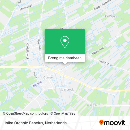 Inika Organic Benelux kaart