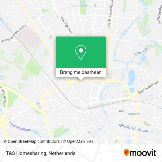 T&S Homesharing kaart