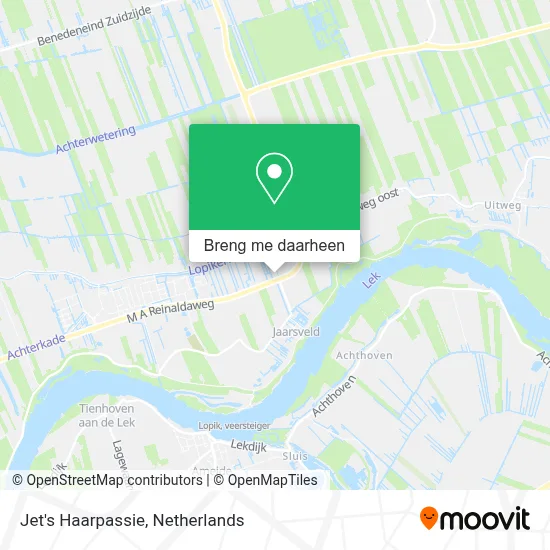 Jet's Haarpassie kaart
