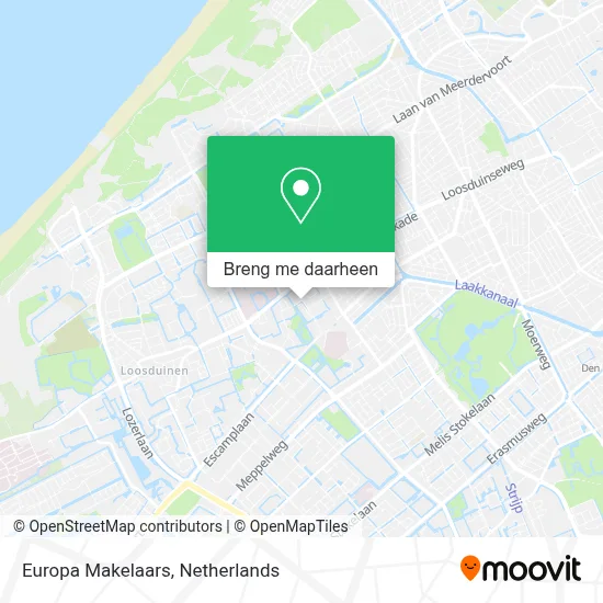 Europa Makelaars kaart