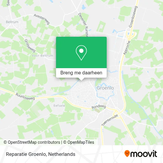 Reparatie Groenlo kaart