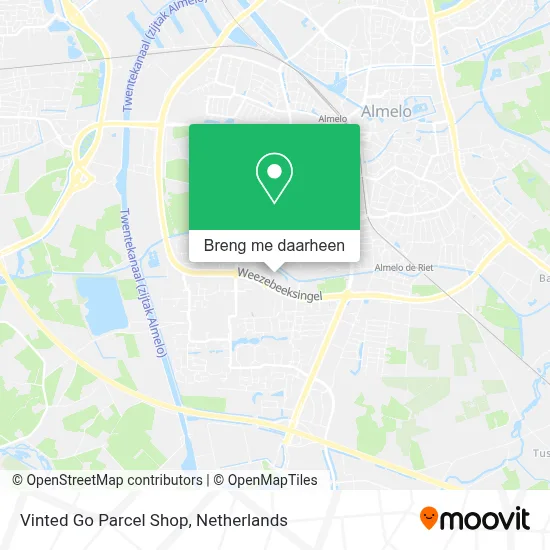 Vinted Go Parcel Shop kaart