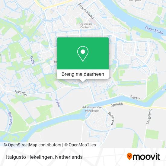 Italgusto Hekelingen kaart