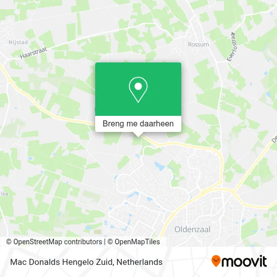 Mac Donalds Hengelo Zuid kaart