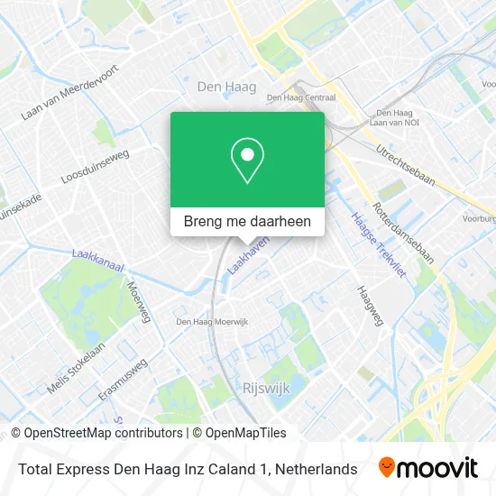 Total Express Den Haag Inz Caland 1 kaart