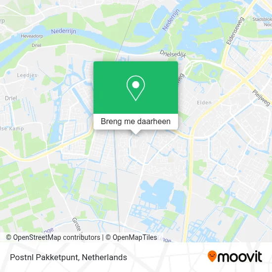 Postnl Pakketpunt kaart
