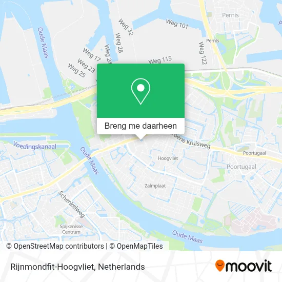 Rijnmondfit-Hoogvliet kaart