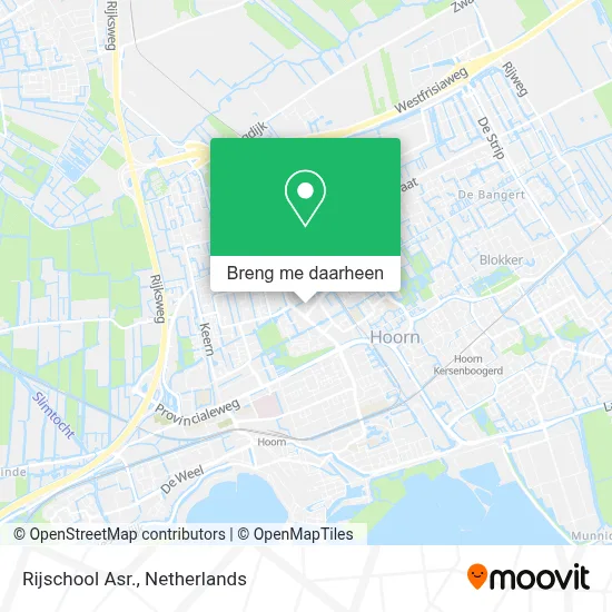 Rijschool Asr. kaart