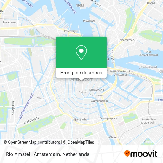 Rio Amstel , Amsterdam kaart