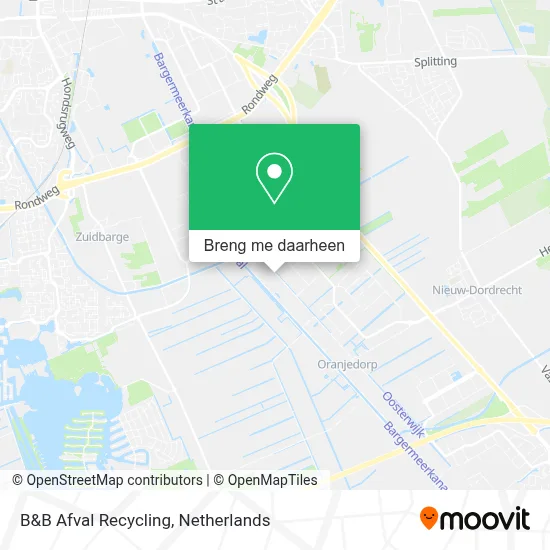 B&B Afval Recycling kaart