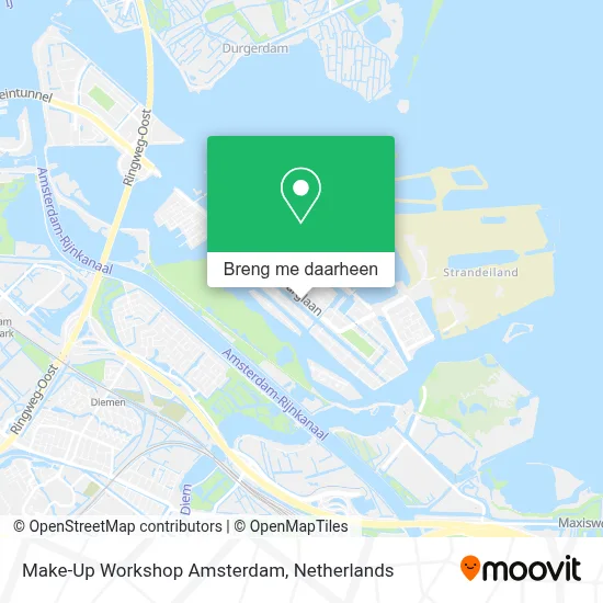 Make-Up Workshop Amsterdam kaart