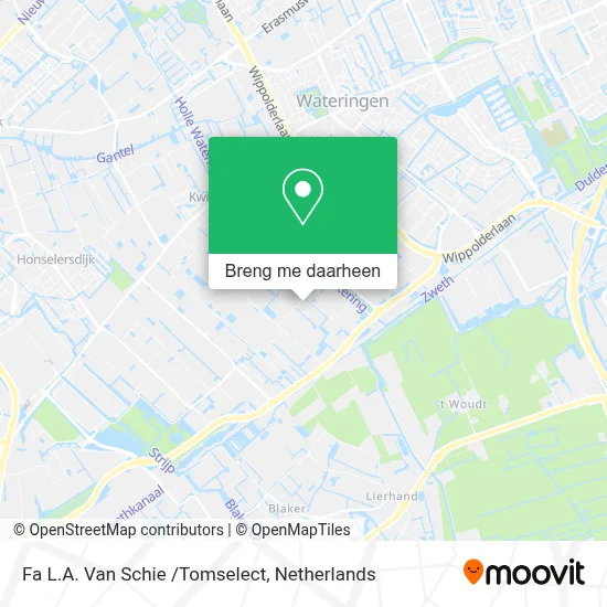 Fa L.A. Van Schie /Tomselect kaart