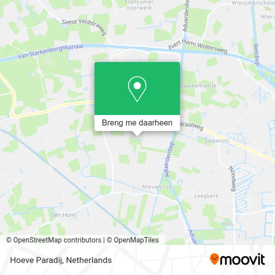 Hoeve Paradij kaart