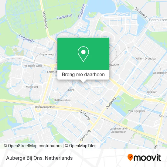 Auberge Bij Ons kaart