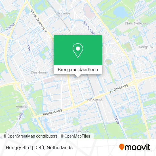 Hungry Bird | Delft kaart