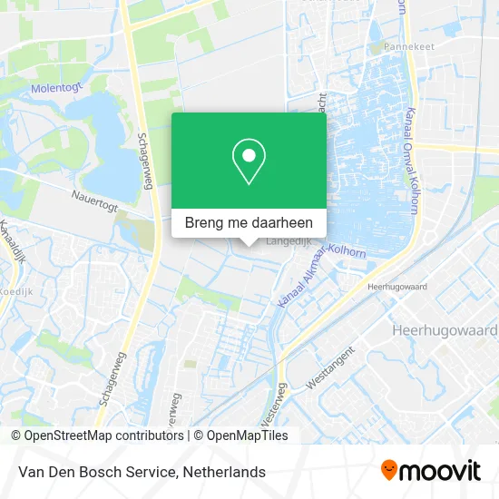 Van Den Bosch Service kaart